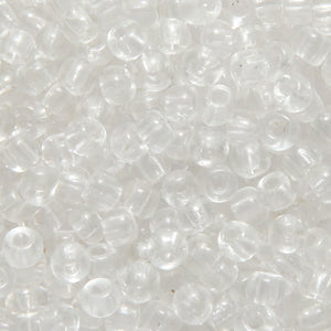 7EP212: Vintage French Seed Bead Crystal#1 7/0 - 250 Grams