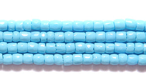 9SC162: CZ Seed Bead 3-cut LT Turquoise Blue 9/0 10HK