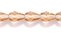 43FC257-1R: CZ Faceted Drop MED Smoke Topaz 5x7mm-25PC