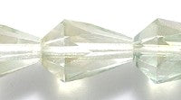 47FC5028-RR: CZ Faceted Drop Two Tone Jonquil/lime Pic 10x13mm-20PC