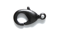 15FI644-MBR: Clasp Lobster Matte Black 15x9mm 4PPK