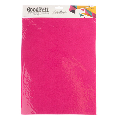 MS621-PNK: Good Felt 8.5x11inch Pink 4PPK