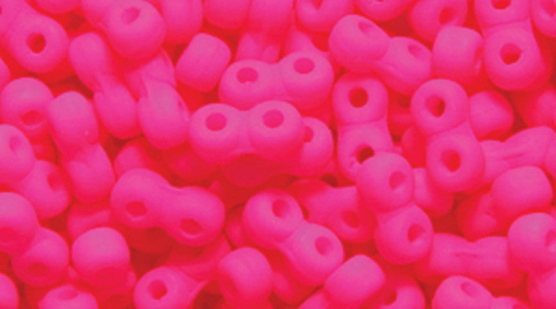 25TQ694-NMR: CZ Infinity Neon Pink Matte 2x5mm-150PC