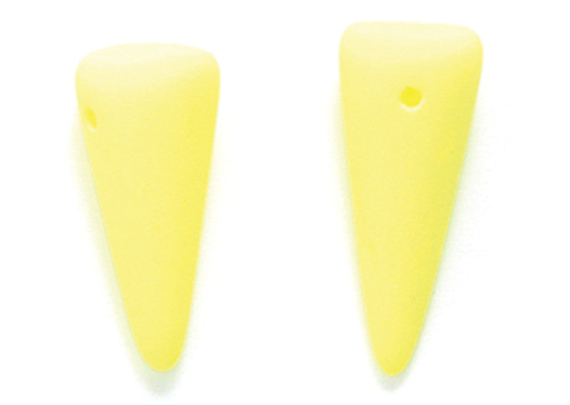 7DP622-NMR: CZ Spike Neon Yellow Matte 7x17mm-6PC