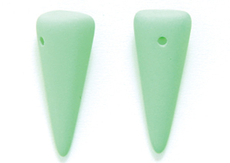 7DP684-NMR: CZ Spike Neon Green Matte 7x17mm-6PC