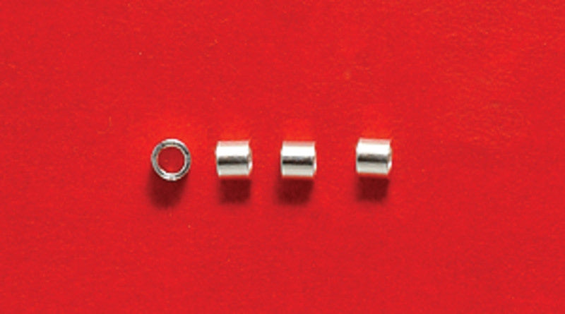 15FI163-SSR: Seamless Crimp Tube 1.5x2mm Sterling 1.2mm ID 50PPK