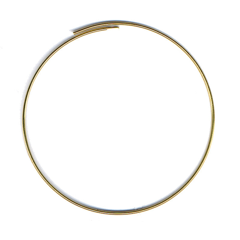 45FI56-GR: Earring Hoop Gold Plate 45mm 6PR