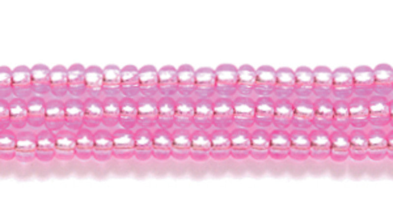 11SB494-YRR: CZ Seed Bead SIL-Line Dyed DK Pink 11/0 Round Hole-1HK