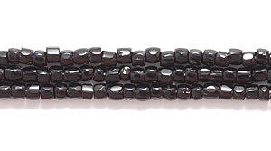 11SC109: CZ Seed Bead 3 Cut Black 11/0 10HK