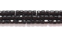 9SC109: CZ Seed Bead 3-cut Opaque Black 9/0 10HK