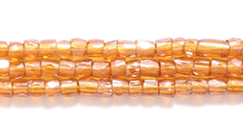 9SC356-T: CZ Seed Bead 3-cut TR Luster DK Topaz 9/0 10HK