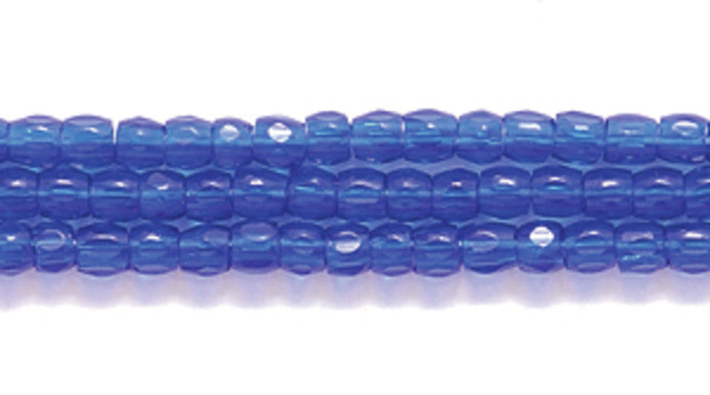 9SC278: CZ Seed Bead 3-cut TR Cobalt 9/0 10HK