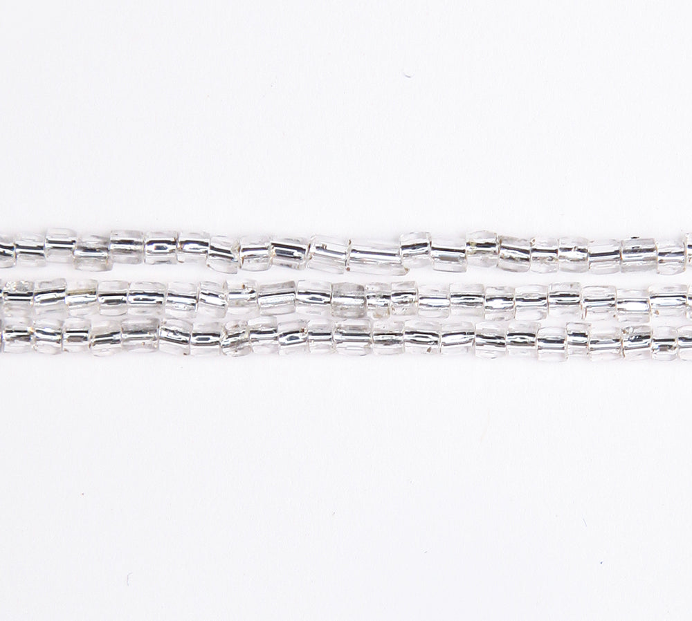 9SC412: CZ Seed Bead 3-cut Silver Lined Crystal 9/0 10HK