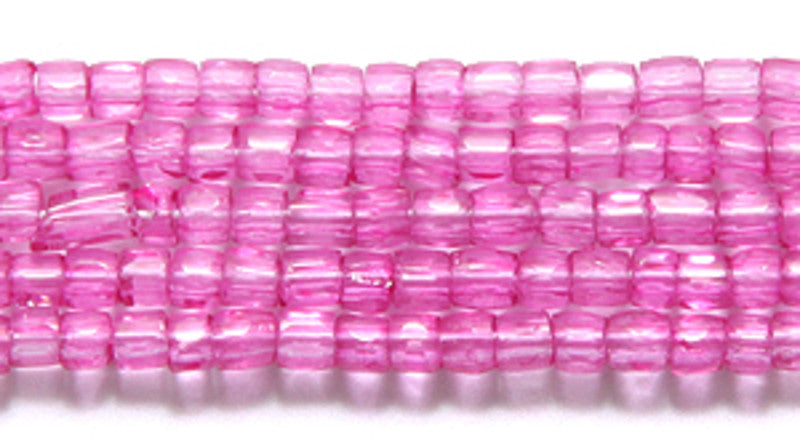 9SC6294: CZ Seed Bead 3-cut Solgel Crystal Raspberry 9/0 10HK