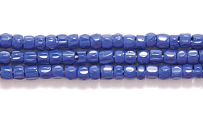 9SC178: CZ Seed Bead 3-cut Opaque Navy Blue 9/0 10HK