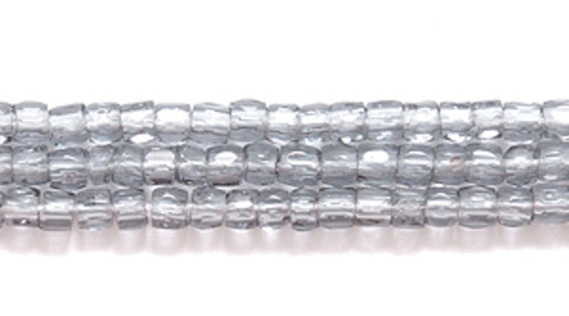 9SC205: CZ Seed Bead 3-cut TR Grey 9/0 10HK