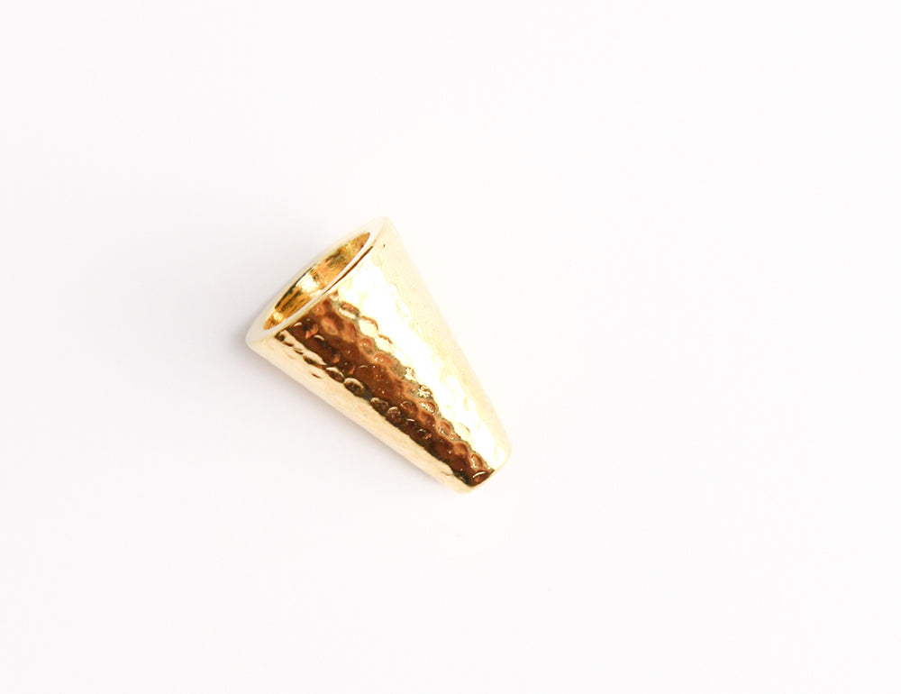 TC5854-GL: Hammered Cone 16mm GLD PLT