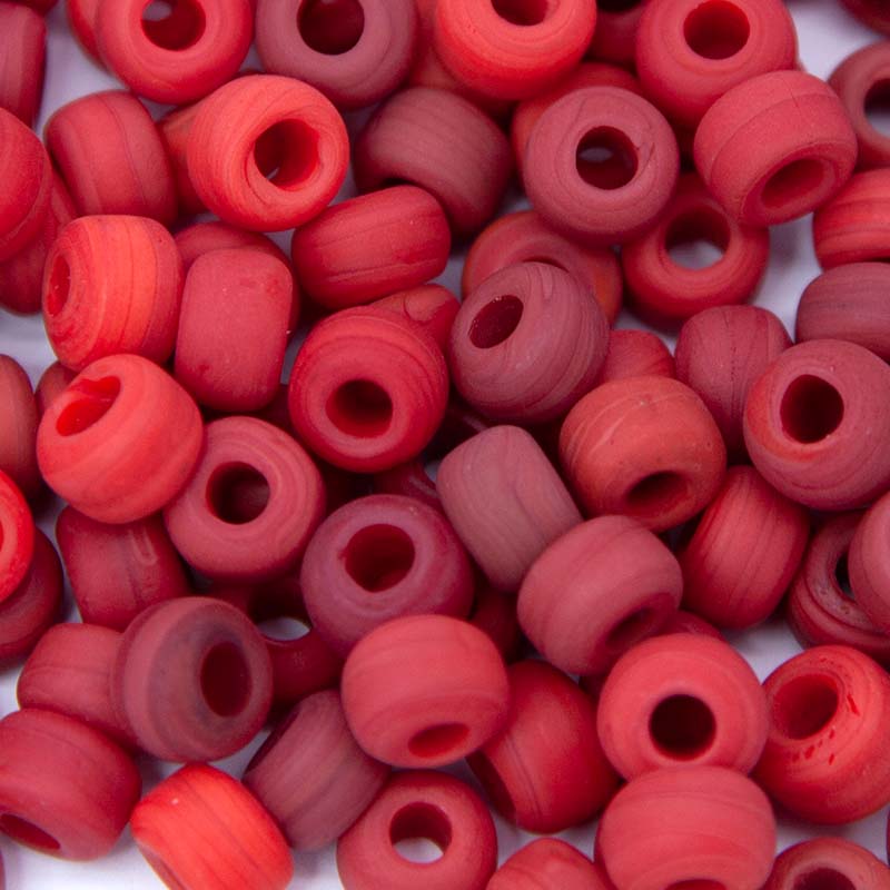 9IC525-44M: Crow Mix Red Matte 9mm Loose- 150PC