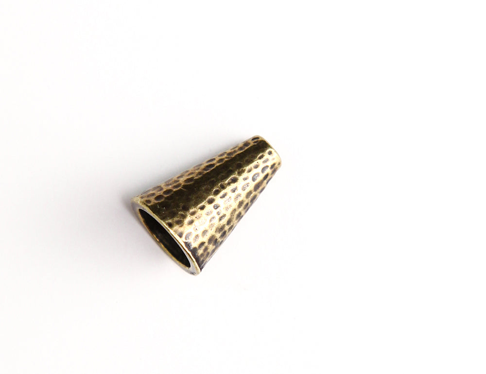 TC5854-AB: Hammered Cone 16mm Ant Brass