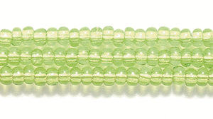 10SB281-P: CZ Seed Bead TR LT Pale Green 10/0 5HK