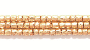 9SC854: CZ Seed Bead 3-cut Metallic Gold 9/0 10HK