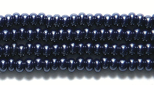 10SB378: CZ Seed Bead Sfinx Navy Blue 10/0