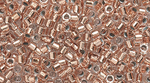 14SD7212: Delica Copper Lined Crystal 11/0 DB037 - 100 Gram Bags