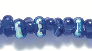 91SB578: CZ Seed Bead Farfalle TR Cobalt AB 3x7mm 22STR