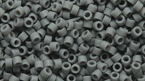 14SD105-M: Delica Opaque Gray Matte 11/0 DB761 - 100 Gram Bags