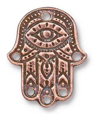 TC3217-AC: Link Hamsa Hand 17.5X22mm Ant CPPR