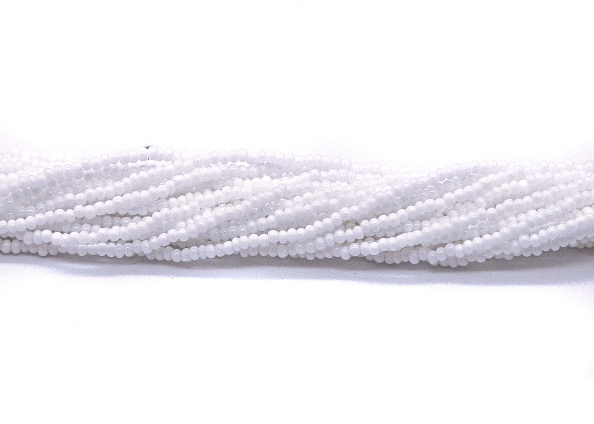 15SB112-CR: CZ Seed Bead True Cut White 15/0 Color#03050-1HK