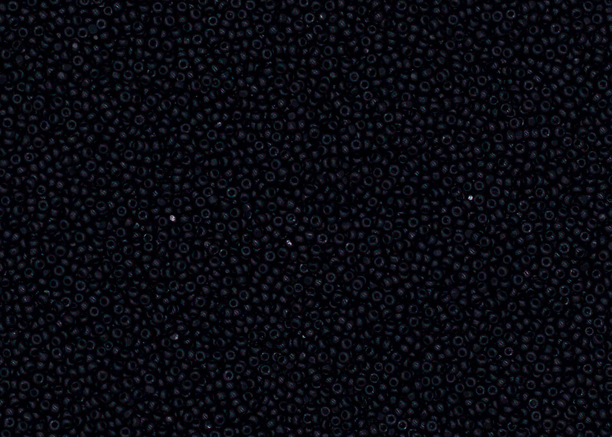 13SB109-CLR: CZ Seed Bead Charlotte Black 13/0 10GM