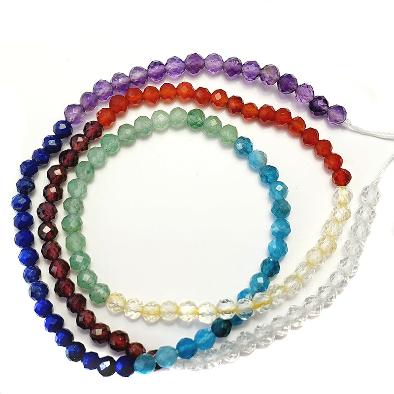 3ST525-CHF: Chakra Banded Mixed Stone FC Round 3mm