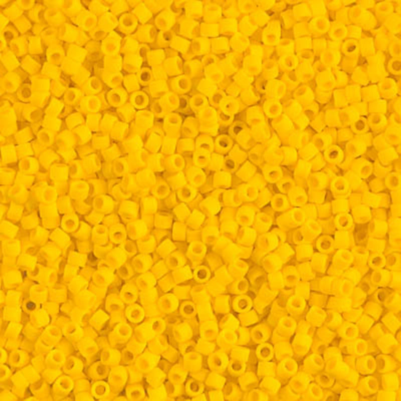 14SD127-M: Delica Opaque Matte Canary 11/0 DB1582 - 100 Grams