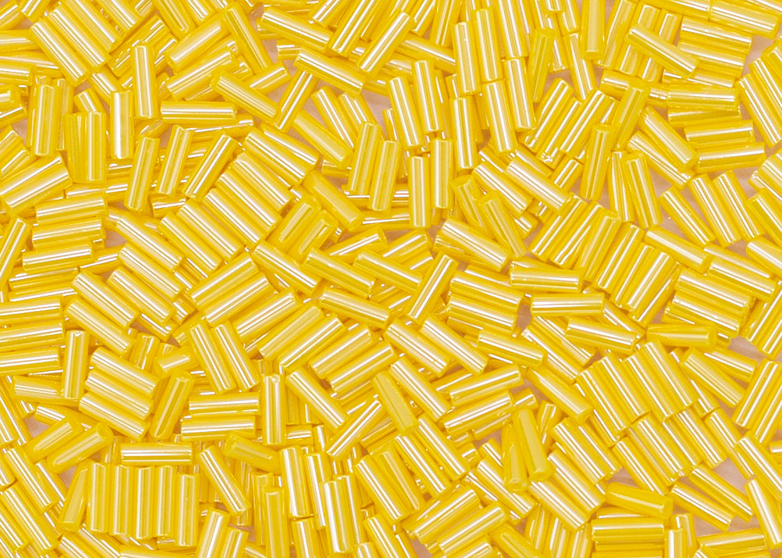 3BB326-50: CZ Bugle Bead LSTR Corn Yellow #3-50GM