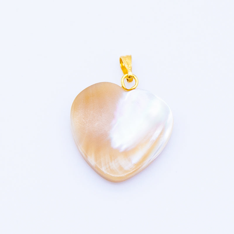 MP427-NA: Mother Of Pearl Large Heart Charm 20mm