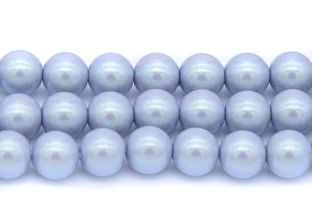 6GP606-I: CZ Glass Pearl Iridescent Grey 6mm 300PC