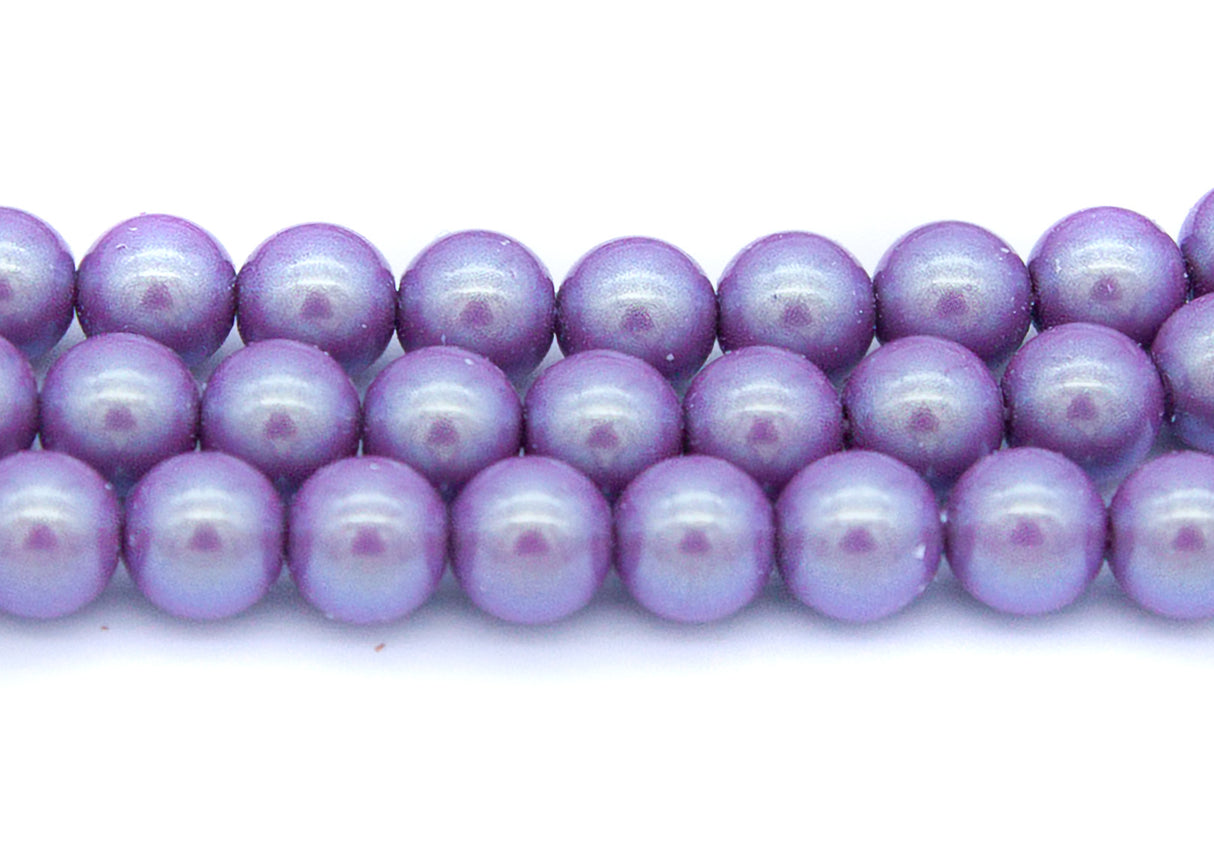 6GP696-I: CZ Glass Pearl Iridescent Lavender 6mm 300PC