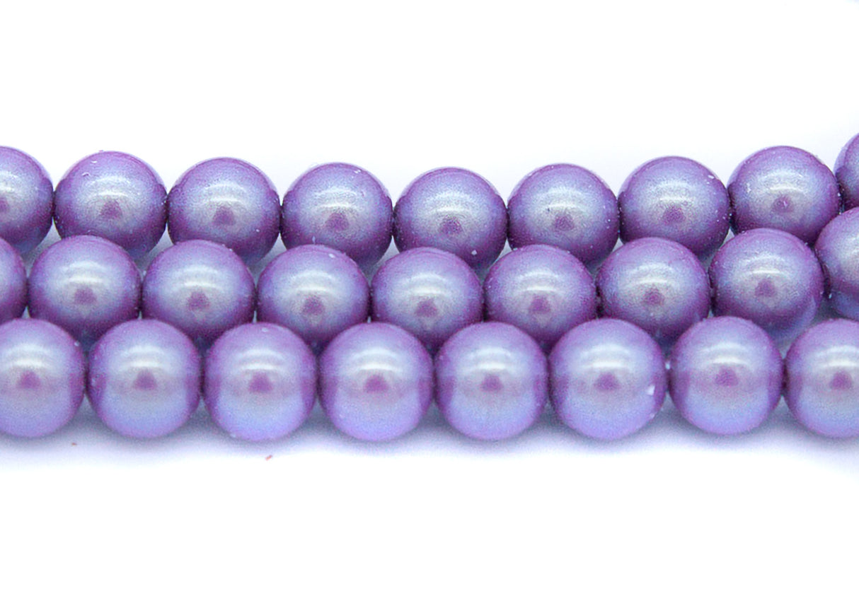 4GP696-I: CZ Glass Pearl Iridescent Lavender 4mm 600PC