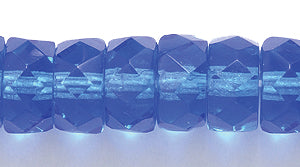 74FC274R: CZ Faceted Disc Trans Sapphire 8mm-25PC