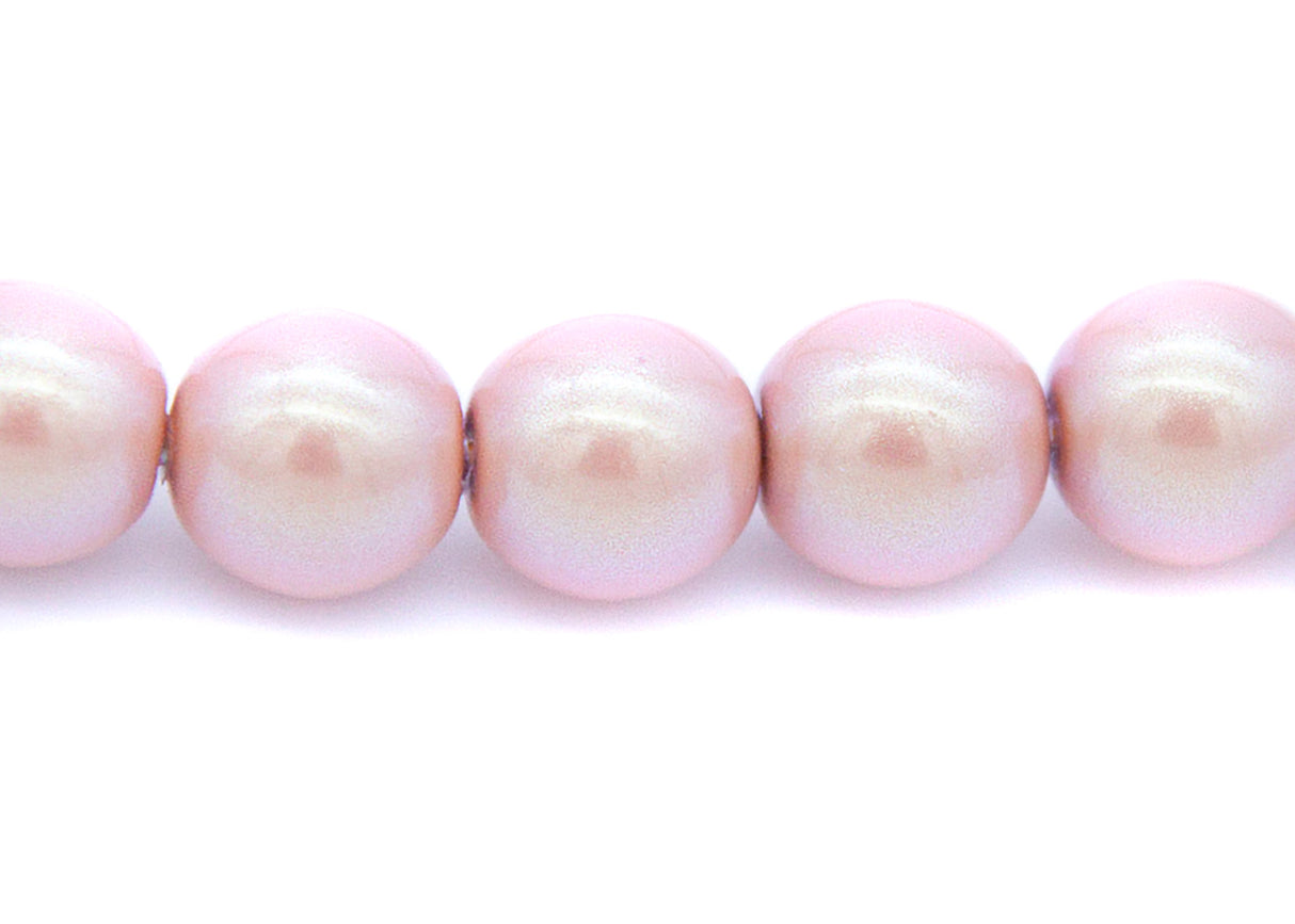 4GP693-IR: CZ Glass Pearl Iridescent Dusty Rose 4mm-100PC