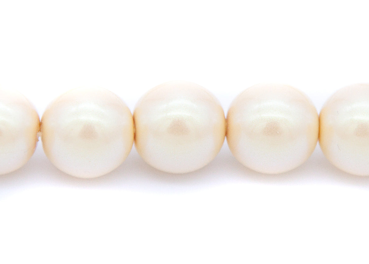 8GP615-IR: CZ Glass Pearl Iridescent Cream 8mm-25PC