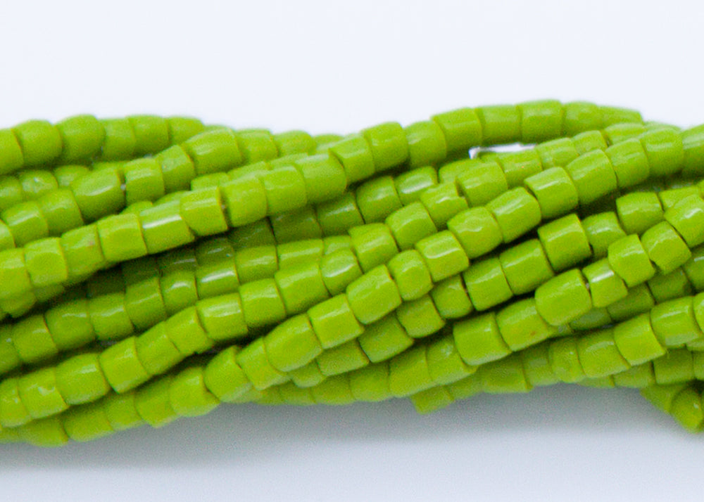 9SC183-OVR: Czech Seed Bead 3-Cut Opaque Olive Green 9/0 - 1 Hank