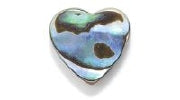 53AB558-FR: Abalone Flat Heart 12mm 5PC