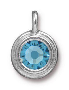 TC6846-03: Stepped Charm Ss34 Aquamarine WB