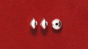 72MR810-SS: Bead Saucer Sterling 3.4mm-10PC