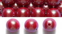 6CC645: Preciosa Nacre Pearl Pearlescent Red 6mm