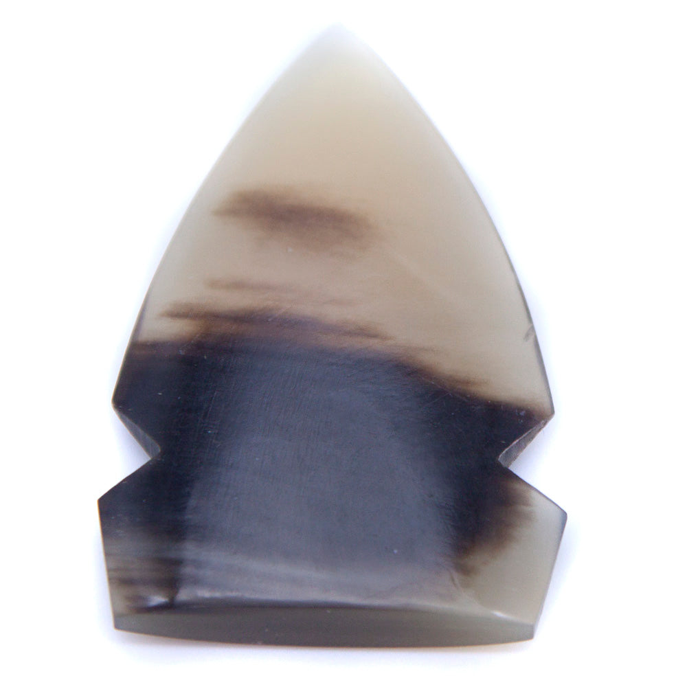 HR293-40N: Horn Spear Head Natural 20x40mm - 1 Piece