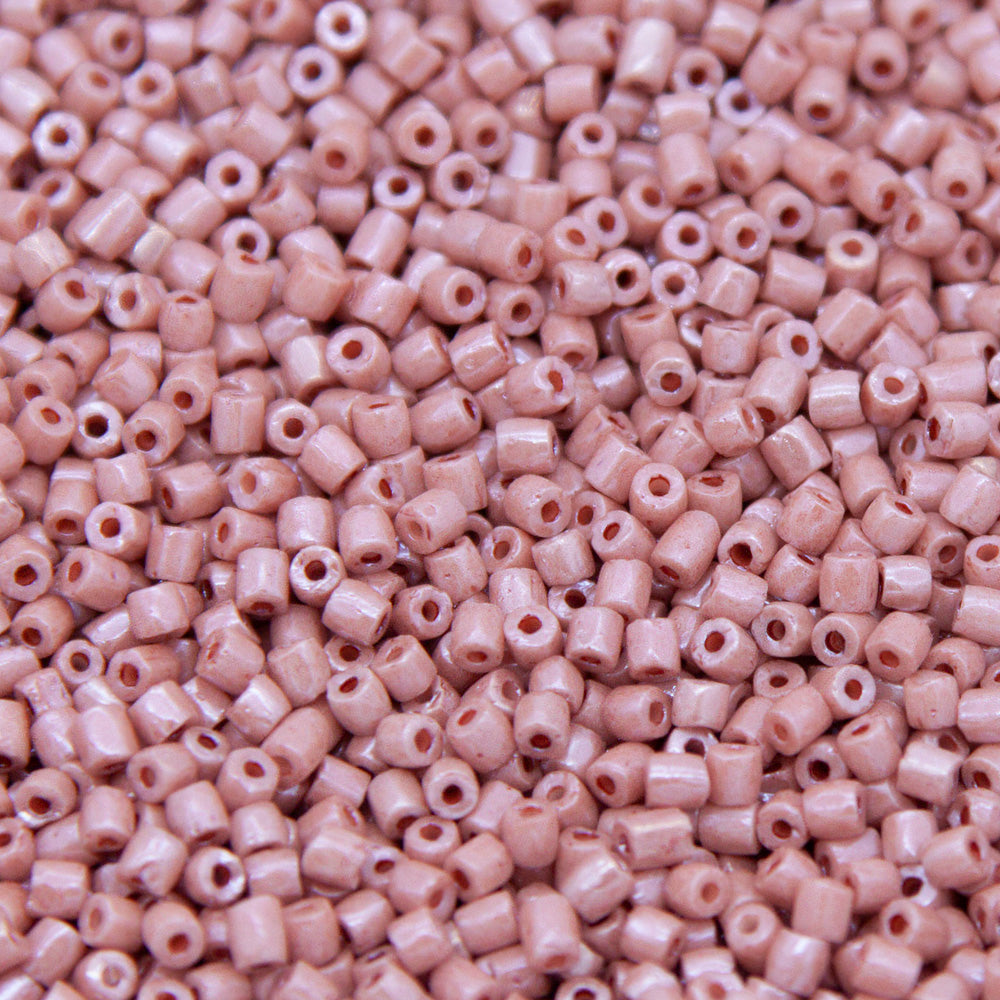 9SC392-A1L: CZ Seed Bead 3-cut Terra Sfinx Rose 9/0 50GM