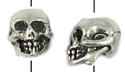 PW315-VS: SKULL BEAD 3MM VERT HOLE ANT PW